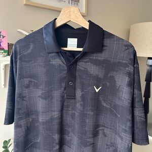 Callaway Opti Dri Black Dot Camo Golf Polo Shirt